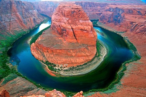 United States, Michigan, Horseshoe Bend, Canyon, River, United States