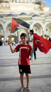 Gaziantep, Turkey - August 06, 2026: Participants of the Palestine Convoy, which set off from