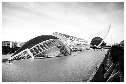 The City of Arts and Sciences by architect Santiago Calatrava, Valencia, Spain