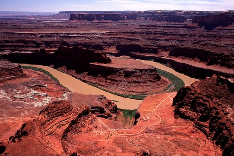 Death Horse Point, Colorado River, Utah, USA, Canyon, Canyonlands National Park, Colorado, Erosion,