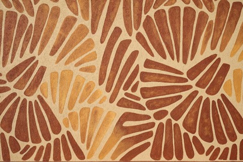 Abstract pattern with brown and beige shapes on a surface, Manavgat, Antalya, Turkish Riviera,
