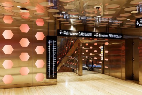 Duomo metro station, architect Massimiliano Fuksas, art subway, Metro dell' Arte, Naples, Campania,