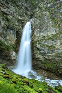 Gößnitz Falls in the Hohe Tauern National Park, Heiligenblut am Grossglockner, Carinthia, Austria