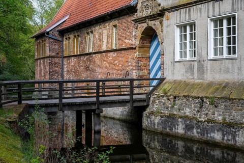 Benedictine Convent, Dinklage Castle, Vechta District, Dinklage, Lower Saxony, Germany