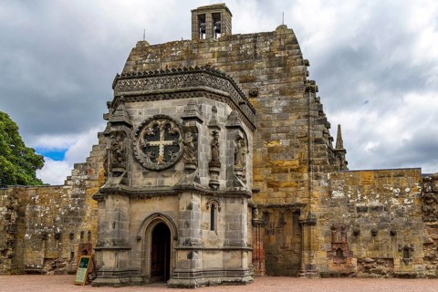 Used as a film set for The Da Vinci Code, the octagonal porch and bell tower of 15th century