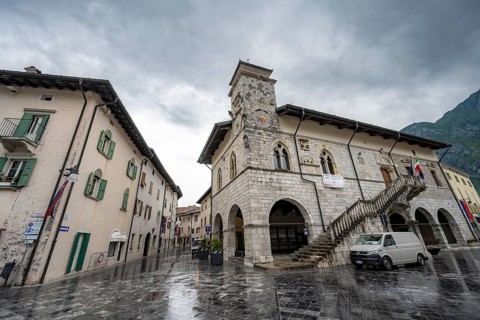 Historic Town Hall in Piazza Municipio, Old Town, Venice, Friuli-Venezia Giulia, Italy