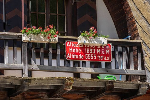 Cavaglia train station, Bernina railway line, station building, Cavaglia, Switzerland