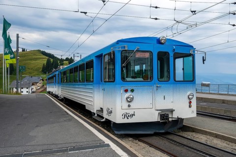 Arth Rigi Railway Railcar, Rigi Staffel, Arth, Switzerland