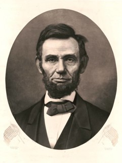 Abraham Lincoln (born 12 February 1809 near Hodgenville, died 15 April 1865 in Washington, D.C.)
