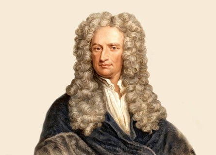 Sir Isaac Newton, 1642-1726, English physicist and mathematician, digitally edited based on a