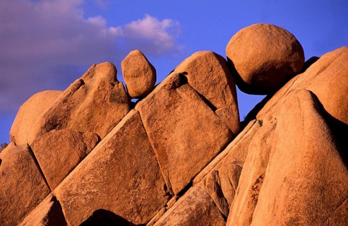 Geography, travel, rocky landscape, Jumbo Rocks, evening light, Joshua Tree National Park,