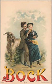 Advertising poster, beverage advertisement, lithograph with the title Young America, buck no. 193