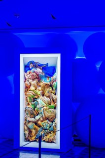 Blue Room in Casa Batllo Modernism Design by Antoni Gaudi, Old Town, Barcelona, Spain