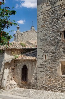 Medieval upper town of Vison-la-Romaine, Provence, France