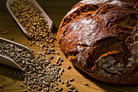 A loaf of bread. Healthy diet with fresh baked goods, Austria