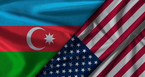 Bilateral relations between Azerbaijan and United States. Flag of Azerbaijan and United States