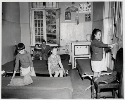Jews, Displaced Persons, Berlin Düppel, Displaced Camp, Jewish Orphanage, Children playing in a