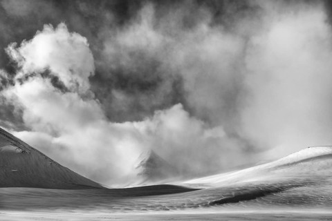 Winter landscape, Stuor Reidavaggi, Kebnekaisefjäll, Norrbotten, Lapland, Sweden, March 2020