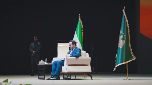 GAZIANTEP, TURKEY - JUNE 11, 2026: Syrian Foreign Minister Assad Hassan al-Shaibani meets with