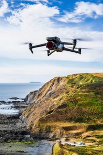 DJI MAVIC 3 PRO, Drone flying over the cliffs