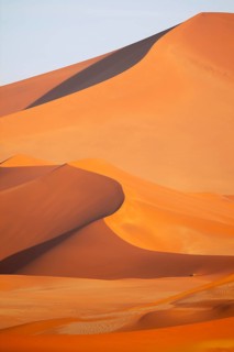 Red and yellow sand dunes of the Namib, Namib Desert, Namib-Naukluft National Park, Namibia