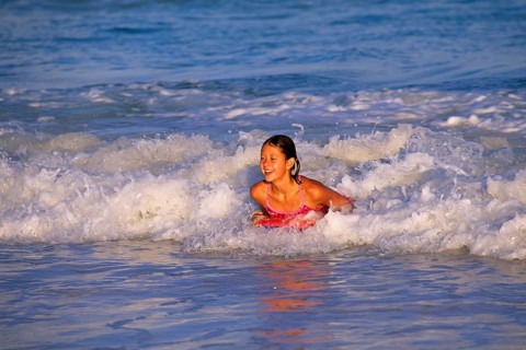 Bathing in the Caribbean, Caribbean, Central America