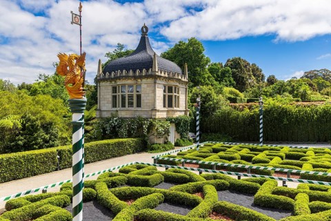 The Tudor Garden, one of the enclosed gardens at Hamilton Gardens, Waikato, New Zealand