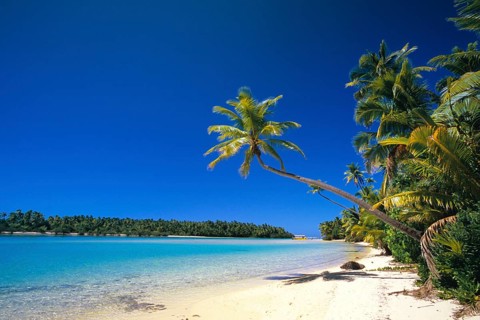 French Polynesia, dream beach near Aitutaki, Cook Islands, Aitutaki