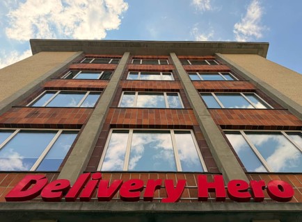 Headquarters of Delivery Hero SE, joint stock company, delivery service, online ordering service,