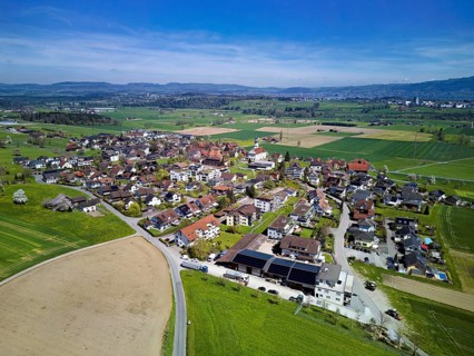 View of the village, Dietwil, Freiamt, Canton of Aargau, Switzerland