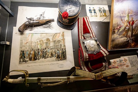 Exhibits on the history of Friuli in the 19th century during the Italian Wars of Independence,