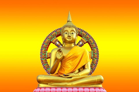 Seated Buddha, Thailand, Chonburi, Thailand