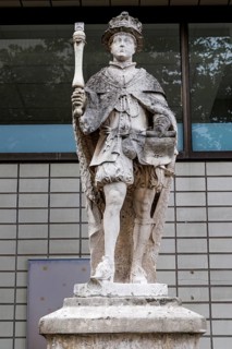 Carved by mason Thomas Cartwright in 1682 to designs by Nathaniel Hanwell, this Grade II listed