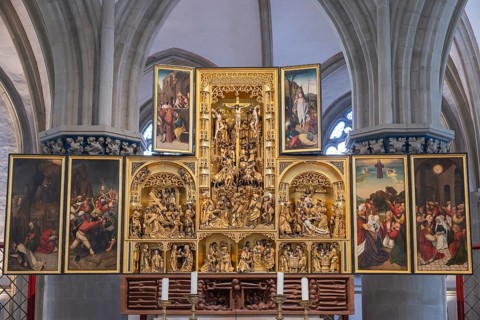 Antwerp winged altar, St. Marien Church, Osnabrück, Lower Saxony, Germany