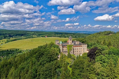 Waldstein Castle, Zamek Lesna Skala, near Szczytna, German Rückers, in the Heuscheuergebirge