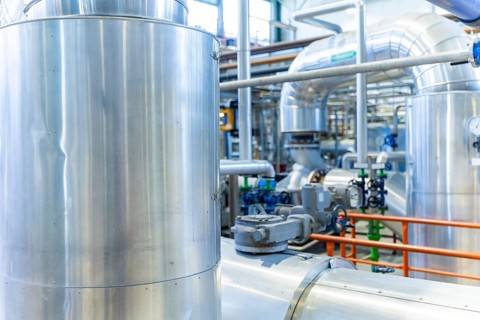 Innovationskraftwerk Dresden-Reick Gasmotor, Dresden, Saxony, Germany
