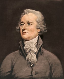 Alexander Hamilton (born 11 January 1755 or 1757 in Charlestown, Nevis, West Indies, now St Kitts