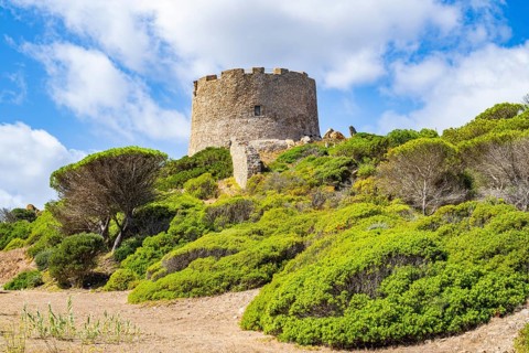 Torre di Langosardo tower in Santa Teresa di Gallura, Sardinia, Italy