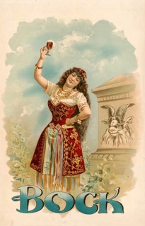 Advertising poster, beverage advertisement, advertising poster for bock beer by Henry Jerome Stile