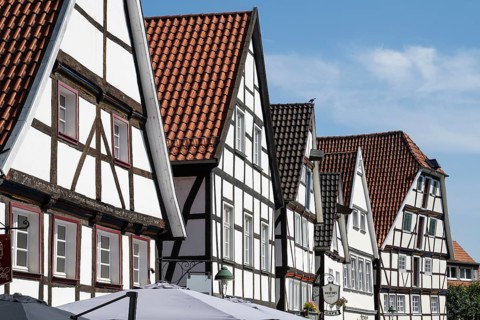 Fackwerkhäuser am Vreithof, Altstadt, Soest, Westphalia, North Rhine-Westphalia, Germany
