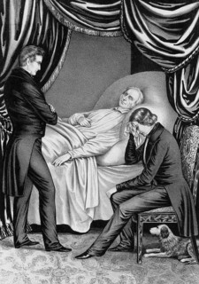 Henry Clay (1777–1852), an influential US politician and Senator from Kentucky, lies on his
