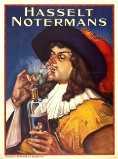 Advertising poster, beverage advertisement, advertising poster from 1927 promotes the jenever of