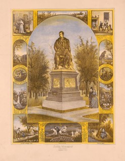 Robert Burns Memorial, The Burns Monument, in Washington Park in Albany, New York, surrounded by
