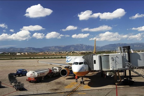Europe, Spain, Majorca, Airport, Airfield, Handling, Palma de Majorca, Balearic Islands, Majorca,