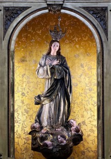 Sacred artwork in the Igreja da Santíssima Trindade, Church of the Holy Trinity, Porto, Portugal