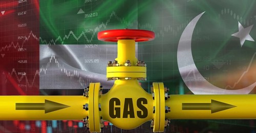 Emirati gas export pipeline to Pakistan. Gas exports from the United Arab Emirates to Pakistan on
