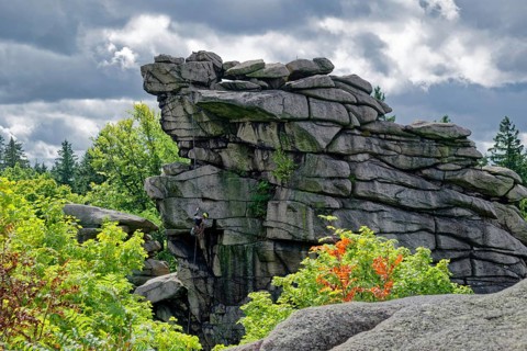 Greifensteine, Erzgebirge rock formation, Geyerscher Wald, granite rocks, Ehrenfriedersdorf, Ore
