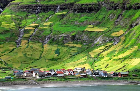 Geography, travel, Denmark, Faroe Islands, Streymoy island, town, Thurnurvik, settlement