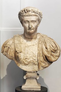 Roman Emperor Tiberius, marble bust, Farnese Collection, Naples National Archaeological Museum,
