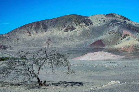 Desert landscape, coastal desert near Chauchilla, Nazca, southern Peru, Peru, South America